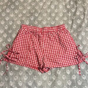 Red Gingham Women's Shorts